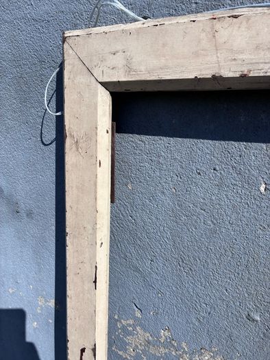 Large old wooden picture frame