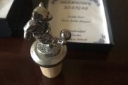 NEW- Pewter Bottle Stopper