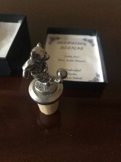 NEW- Pewter Bottle Stopper