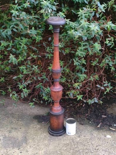3 Foot 19th Century Mahogany Candle Stick