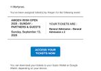 Irish open Sunday 2 x Tickets 60 euro each
