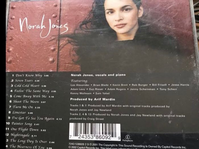Norah Jones  -  come away with me    CD