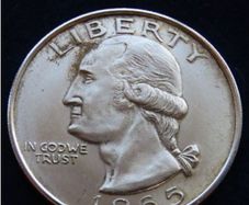 George Washington Dollar facsimile 1865