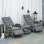 3 PCs Patio Rattan Wicker Chaise Lounge Sofa Set w/ Cushion for Patio Yard Porch (FREE SHIPPING) Image 2