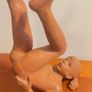 Hand built Red clay figurative study sculpture Image 5