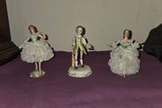 3 Irish Dresden Porcelain Figures