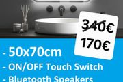 LED Bathroom Mirror Demister Antifog Bluetooth