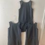 3 M&S grey pinafores (as new) age 9-10 Image 8