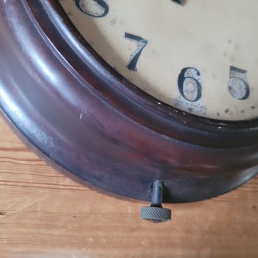 Mid-century industrial bakelite clock