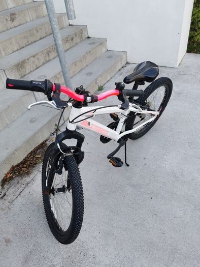 Kids Mountain Bike  White & Pink