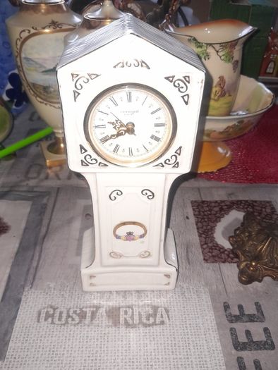 Donegal Parian China Claddagh Grandfather Mantel Clock Postage Available