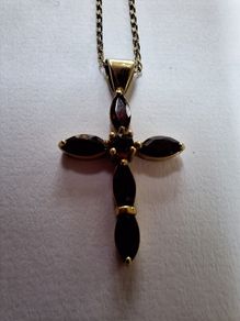 Gold cross & chain