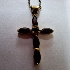 Gold cross & chain