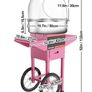 Electric Cotton Candy Machine Commercial Sugar Candy Floss Maker Temperature Controls for Party Festival Carnival Home DIY Image 2