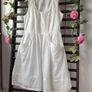 Dress uk 12 Tommy Hilfiger ivory 100% cotton Image 7