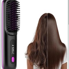 Portable Wireless Hair Straightener Brush