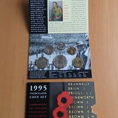 1995 Australia 6 Coin Uncirculated Mint Set - 50 Years End WWII