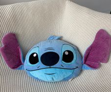 Stitch Head Shaped Cushion | Toy - 48 X 32cm - Blue