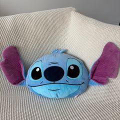 Stitch Head Shaped Cushion | Toy - 48 X 32cm - Blue