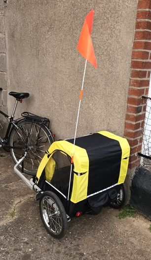 Double Child Bike Trailer | 2 Seat Child Baby Bicycle Trailer