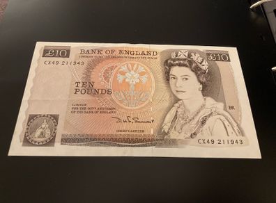 Great Britain 10 pounds banknote