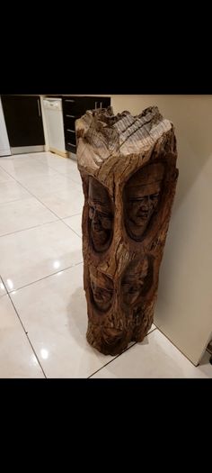 African driftwood carving