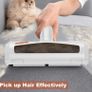 Pet Hair Remover Roller, Reusable Lint Roller with Visable Window, Dog Cat Hair Remover Brush, Surface Fur Removal Tool for Furniture, Couch, Carpet, and Bedding-Transparent Image 2