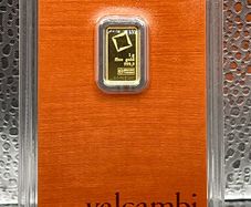 1gram Fine 9999 Gold Bullion Orange Valcambi Bar.