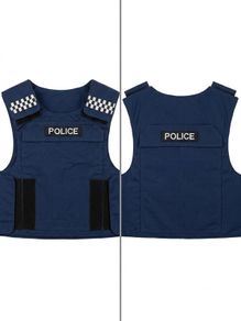 Police SWAT Style Airsoft Vest Blue