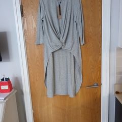Noisy May  Light Grey Long Top.  S. XL 16.  B.N.W.T