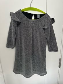 BNWT sparkly silver dress for a girl, 116cm, 5-6 years