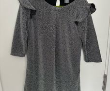 BNWT sparkly silver dress for a girl, 116cm, 5-6 years