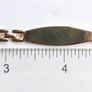 Vintage 18K Yellow Gold Plated Engravable Panther Link ID Bracelet 7.5" Image 9