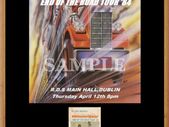 Status Quo concert poster + ticket R.D.S Dublin 1984 A3 size replica