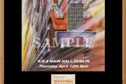 Status Quo concert poster + ticket R.D.S Dublin 1984 A3 size replica