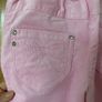 New Pink Cotton Corduroy Trousers with Diamond Buttons Image 4