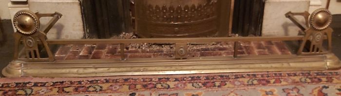 Antique Vintage Solid Brass Fire Fender