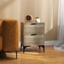 Set of Two Wood Effect Bedside Tables Image 8
