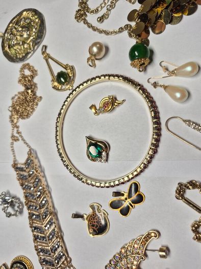 Vintage Mystery Jewelry lot including Kirks Follyand Sarah Coventry