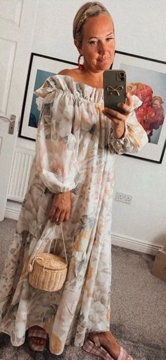 h&m floral maxi dress