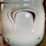 Handcrafted Kiltrea Bridge Pottery Stoneware Onion Crock Smooth Sage Green Glaze Embossed Onion Crock Image 4