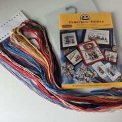 Cross Stitch Pack - All Our Yesterdays - Chart Book and DMC Threads