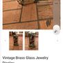 Glass brass mirror Image 7