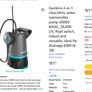 Gardena 2-in-1 clear/dirty water submersible pump 20000 BASIC, 20,000 l/h, float switch Image 7