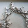 Vintage Heavy Sterling Silver Charm Bracelet length 7" - 37,9g Image 6