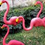 Set of 2 x Lawn Flamingos Garden Pond Ornament NEW Image 4