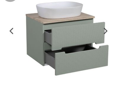 Brand new wall hung vanity 60cm with a counter top basin