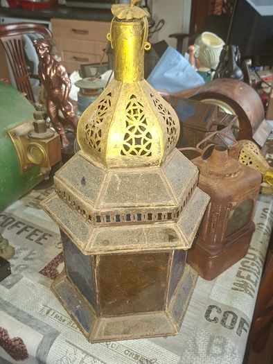 Vintage Large Moroccan, Moorish, or North African Hanging Lantern, Postage available or Collection