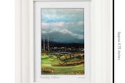 Bull Island View of Poolbeg, A6 framed print by artist Helen Mathews