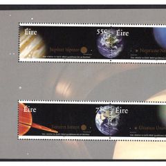 2007 Ireland The Planets Commemorative Stamp Booklet Pane Mint Never Hinged (MNH). Hibernian HP176c.